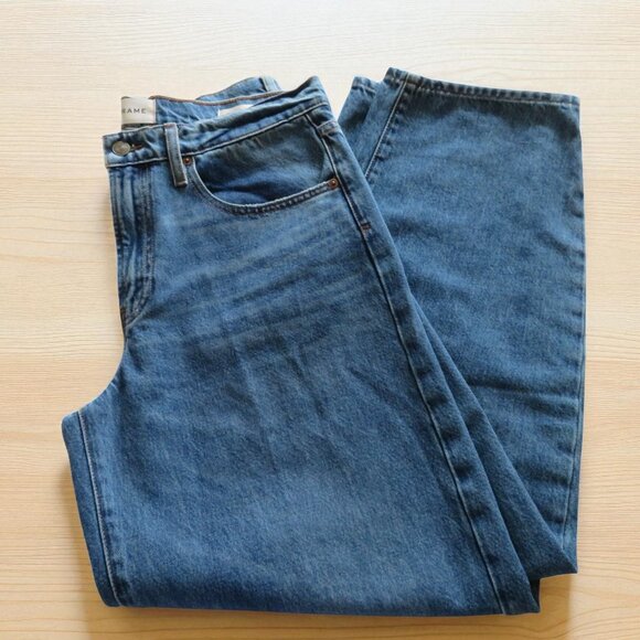 FRAME Denim Low Slung Barrel Leg Jeans (CARAMIA), Size 28, EUC - Picture 7 of 16